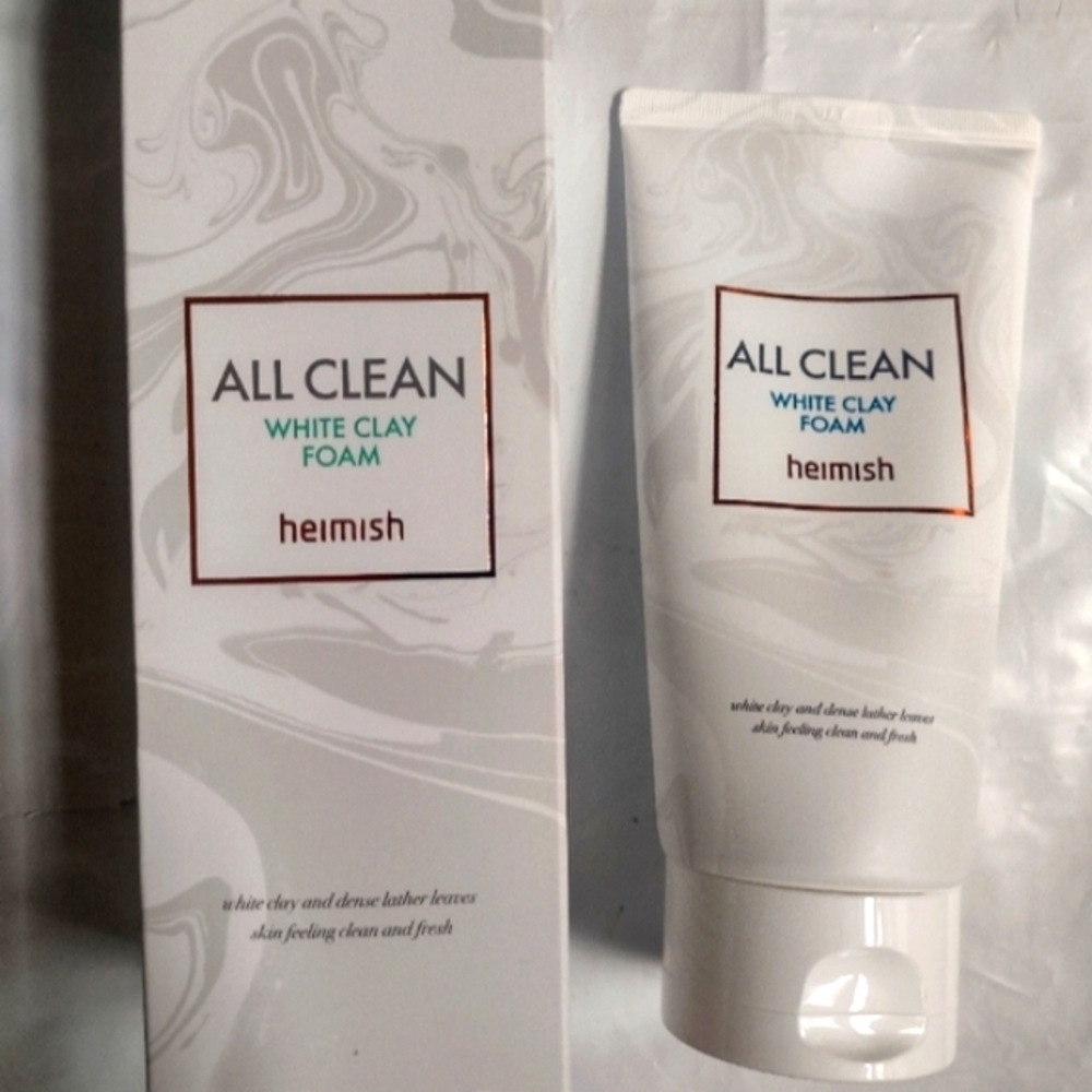 Heimish all clean white clay foam cleanser, 150g NEW k beauty Face Cleansing